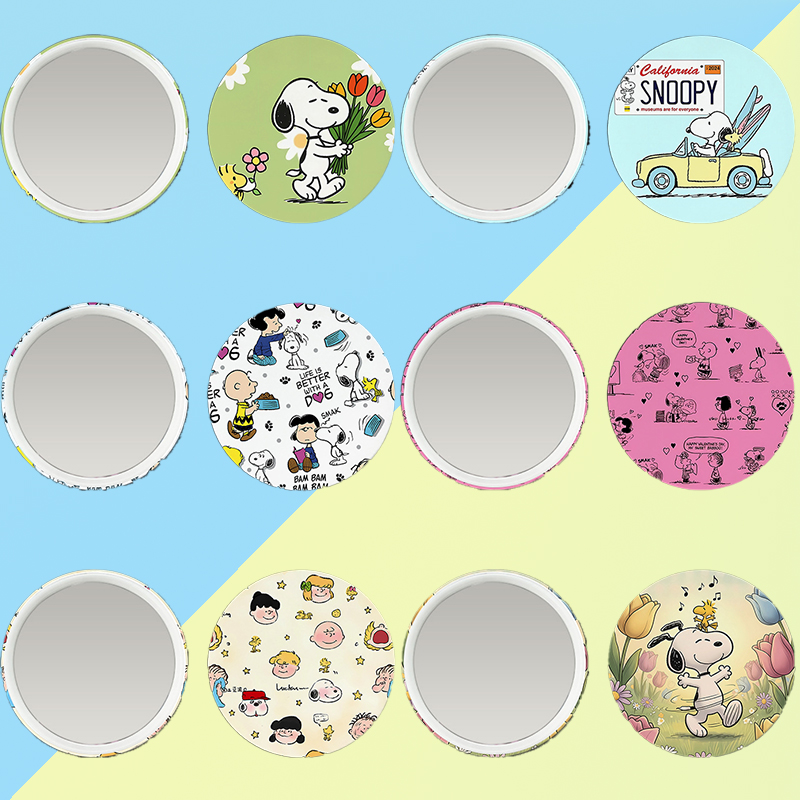 Anime Merchandise Women - Новая брошь-зеркальце Снупи для женщин, милый