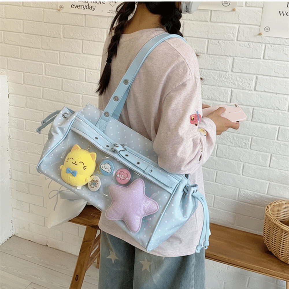 Сумка-тоут Harajuku Polka Dot  – обзор и цена Anime Merchandise Women